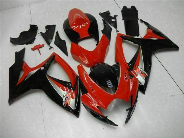 2006-2007 Suzuki GSXR 600/750 Motorcycle Fairings - Red Glossy Black Canada Websites
