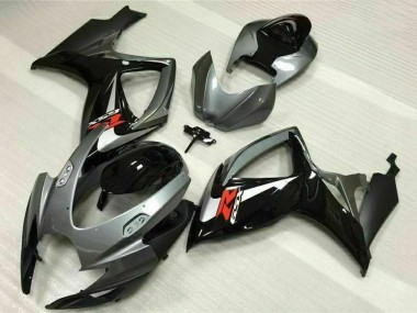 2006-2007 Suzuki GSXR 600/750 Motorcycle Fairings - Silver Grey Glossy Black Red Canada Websites
