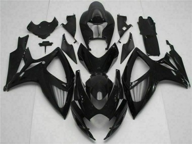 2006-2007 Suzuki GSXR 600/750 Motorcycle Fairing Kits - Glossy Black Canada Websites
