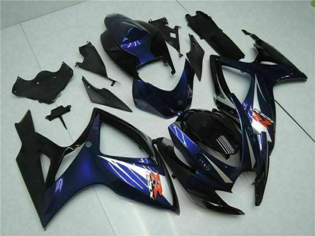 2006-2007 Suzuki GSXR 600/750 Motorcycle Fairings - Glossy Black Blue Canada Websites