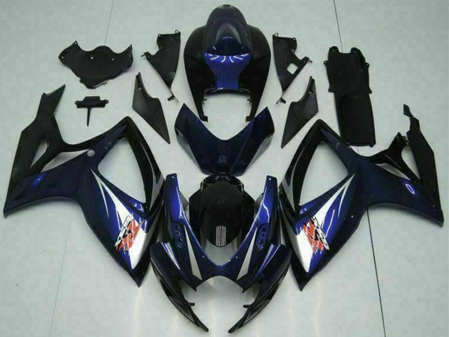 2006-2007 Suzuki GSXR 600/750 Motorcycle Fairings - Glossy Black Blue Canada Websites