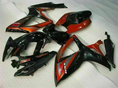 2006-2007 Suzuki GSXR 600/750 Motorcycle Fairings - Glossy Black Red Canada Websites