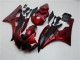 2006-2007 Yamaha YZF R6 Motorcycle Fairing Kits - Red Matte Black Canada Websites