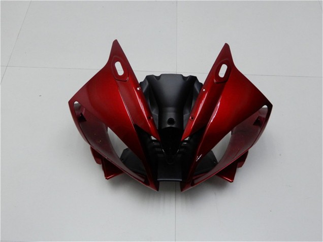 2006-2007 Yamaha YZF R6 Motorcycle Fairing Kits - Red Matte Black Canada Websites