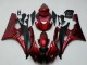 2006-2007 Yamaha YZF R6 Motorcycle Fairing Kits - Red Matte Black Canada Websites