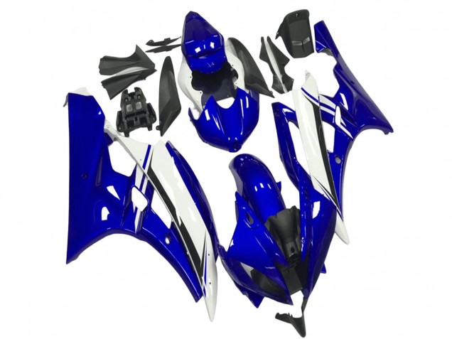 2006-2007 Yamaha YZF R6 Motorcycle Fairings - Blue White Black Canada Websites