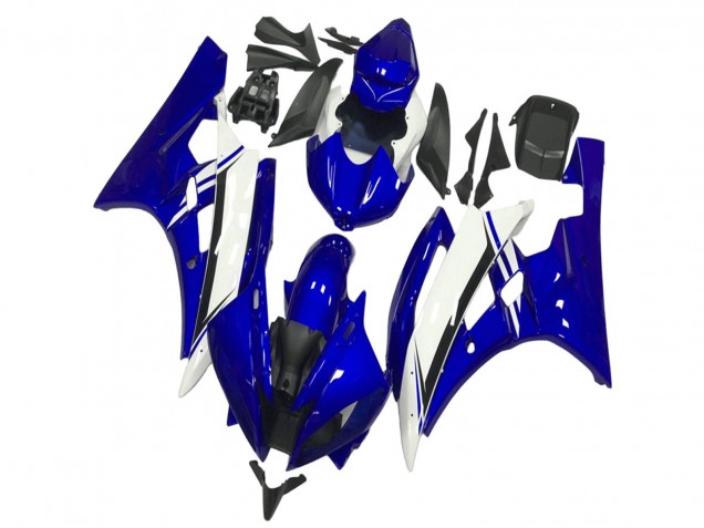 2006-2007 Yamaha YZF R6 Motorcycle Fairings - Blue White Black Canada Websites