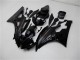 2006-2007 Yamaha YZF R6 Motorcycle Fairing Kits - Glossy Black Matte Black Canada Websites