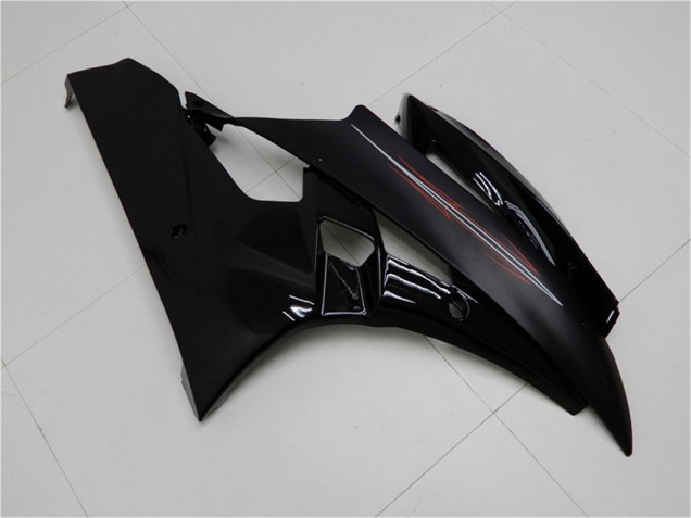 2006-2007 Yamaha YZF R6 Motorcycle Fairing Kits - Glossy Black Matte Black Canada Websites