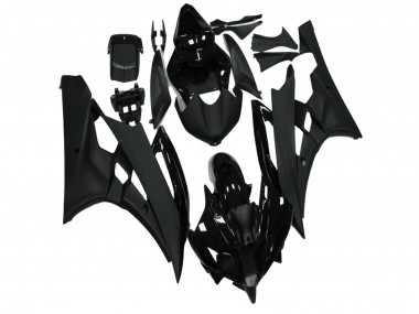 2006-2007 Yamaha YZF R6 Motorcycle Fairing - Glossy Black Matte Black Canada Websites