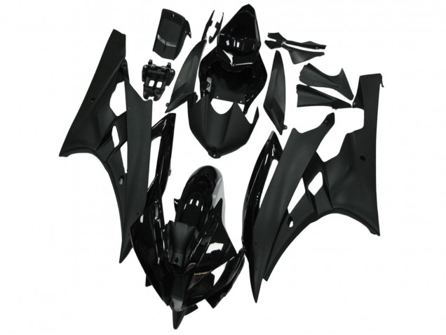 2006-2007 Yamaha YZF R6 Motorcycle Fairing - Glossy Black Matte Black Canada Websites
