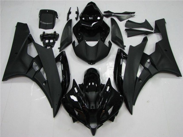 2006-2007 Yamaha YZF R6 Motorcycle Fairing - Glossy Black Matte Black Canada Websites