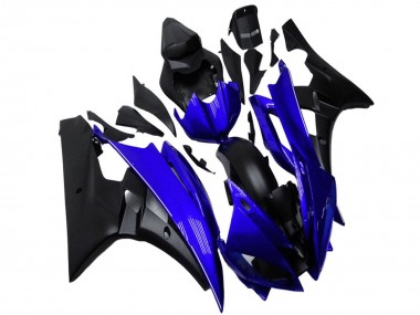 2006-2007 Yamaha YZF R6 Motorcycle Fairing - Blue Matte Black Canada Websites