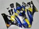 2006-2007 Yamaha YZF R6 Motorcycle Fairings - Blue Yellow Glossy Black Shark Canada Websites