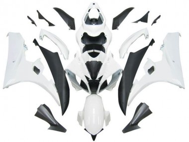 2006-2007 Yamaha YZF R6 Motorcycle Fairings - White Matte Black Canada Websites