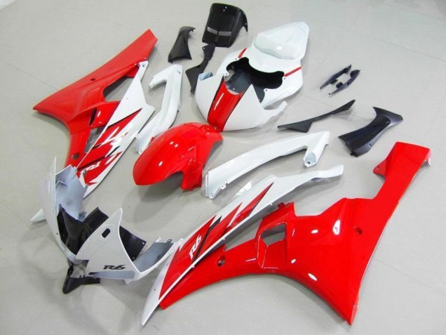 2006-2007 Yamaha YZF R6 Bike Fairings - White Red Canada Websites