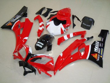 2006-2007 Yamaha YZF R6 Motorcycle Fairings - Red White Glossy Black Motul Canada Websites