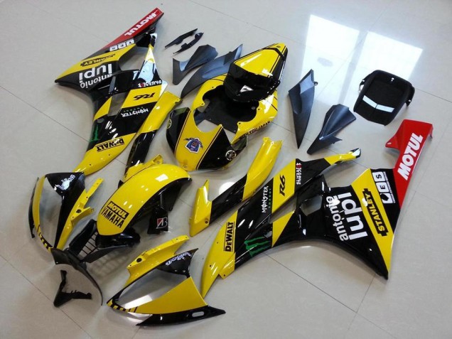 2006-2007 Yamaha YZF R6 Motorcycle Fairings - Yellow Glossy Black Red Green Motul Monster Canada Websites