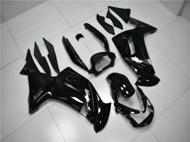 2006-2008 Kawasaki EX650 Motorcycle Fairings - Glossy Black White Canada Websites