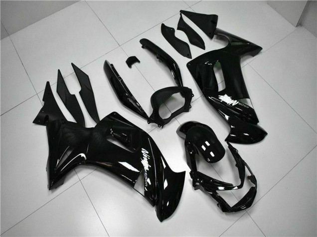 2006-2008 Kawasaki EX650 Motorcycle Fairings - Glossy Black White Canada Websites