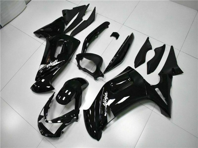 2006-2008 Kawasaki EX650 Motorcycle Fairings - Glossy Black White Canada Websites