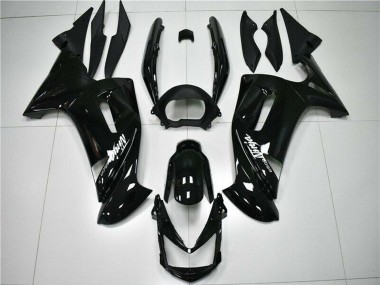 2006-2008 Kawasaki EX650 Motorcycle Fairings - Glossy Black White Canada Websites