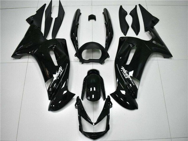 2006-2008 Kawasaki EX650 Motorcycle Fairings - Glossy Black White Canada Websites