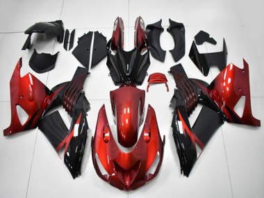 2006-2011 Kawasaki ZX14R ZZR1400 Motorcycle Fairings - Red Black Canada Websites