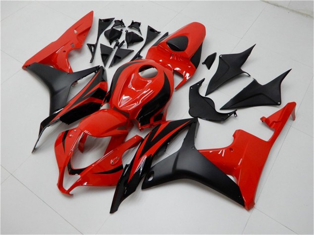 2007-2008 Honda CBR600RR Bike Fairings - Red Matte Black Canada Websites