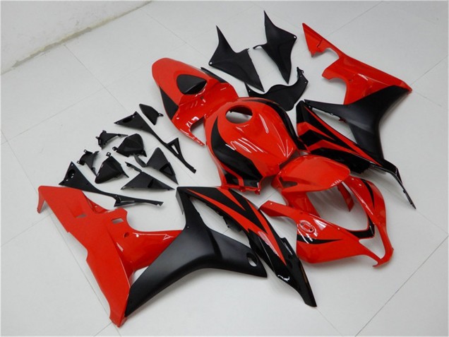 2007-2008 Honda CBR600RR Bike Fairings - Red Matte Black Canada Websites