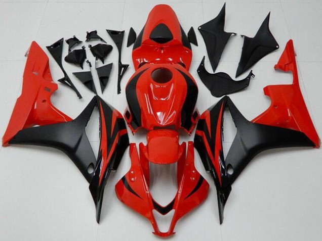 2007-2008 Honda CBR600RR Bike Fairings - Red Matte Black Canada Websites