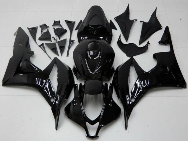 2007-2008 Honda CBR600RR Motorcycle Fairings - Glossy Black Canada Websites