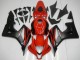 2007-2008 Honda CBR600RR Motorcycle Fairings - Red Matte Black with Decals Canada Websites