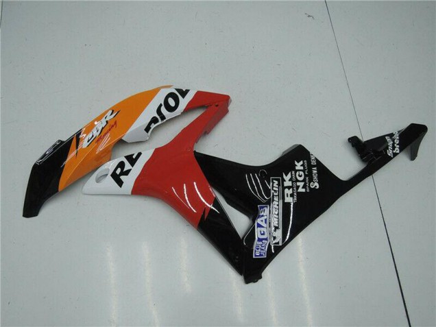 2007-2008 Honda CBR600RR Bike Fairings - Orange White Red Glossy Black Repsol Canada Websites