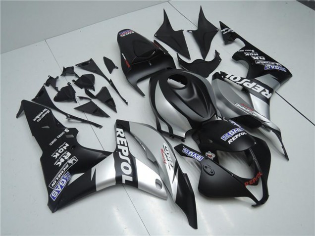 2007-2008 Honda CBR600RR Motorcycle Fairings - Matte Black Silver Grey Repsol Canada Websites