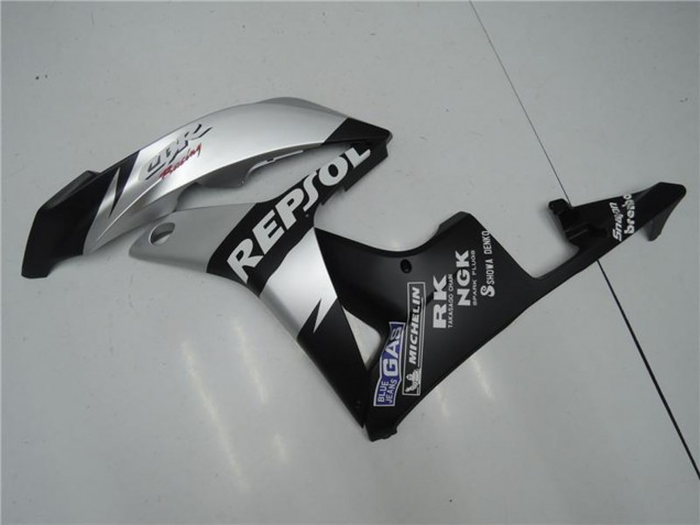 2007-2008 Honda CBR600RR Motorcycle Fairings - Matte Black Silver Grey Repsol Canada Websites
