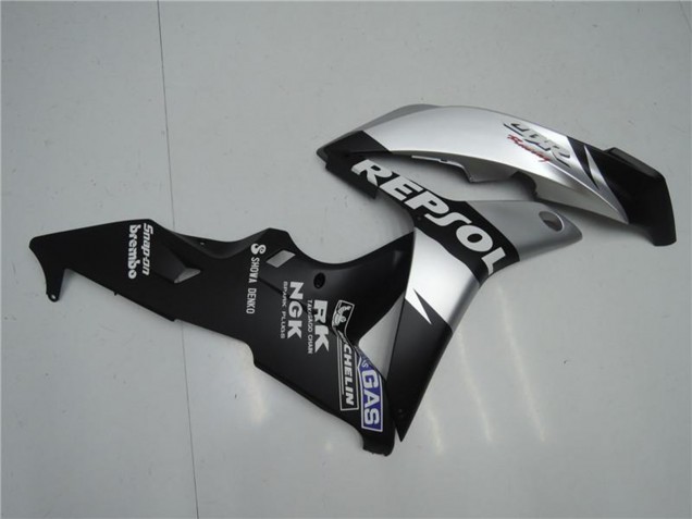 2007-2008 Honda CBR600RR Motorcycle Fairings - Matte Black Silver Grey Repsol Canada Websites