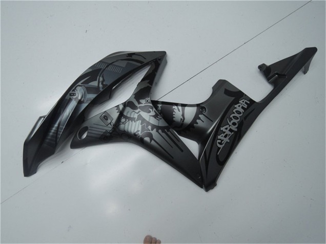 2007-2008 Honda CBR600RR Motorcycle Fairings - Matte Black Graffiti Canada Websites