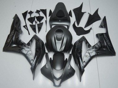 2007-2008 Honda CBR600RR Motorcycle Fairings - Matte Black Graffiti Canada Websites