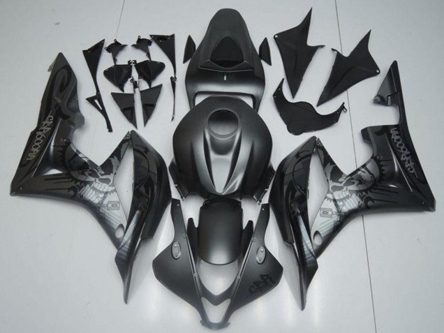 2007-2008 Honda CBR600RR Motorcycle Fairings - Matte Black Graffiti Canada Websites