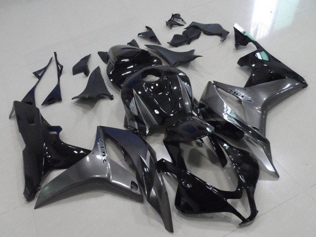 2007-2008 Honda CBR600RR Motorcycle Fairings - Grey Glossy Black Canada Websites