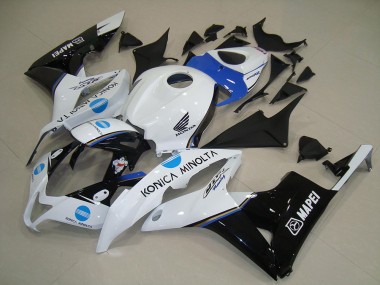 2007-2008 Honda CBR600RR Motorcycle Fairings - White Blue Glossy Black Konica Minolta Canada Websites