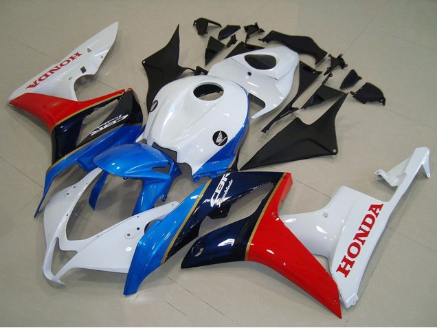 2007-2008 Honda CBR600RR Motorcycle Fairing - White Blue Red Glossy Black Canada Websites