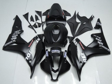 2007-2008 Honda CBR600RR Motorcycle Fairing Kits - Matte Black White Repsol Canada Websites