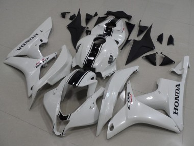 2007-2008 Honda CBR600RR Motorcycle Fairing Kits - White Glossy Black Canada Websites