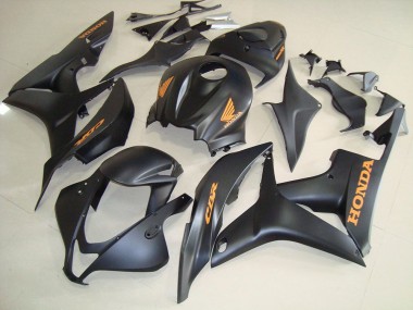 2007-2008 Honda CBR600RR Motorcycle Fairings - Matte Black Gold Decals Canada Websites