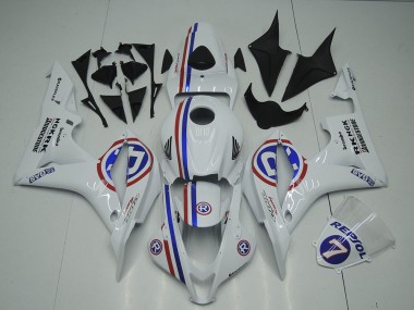 2007-2008 Honda CBR600RR Motorcycle Fairings - White Red Blue R Canada Websites