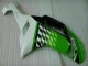 2007-2008 Kawasaki ZX6R Motorcycle Fairings - Green White Ninja Canada Websites