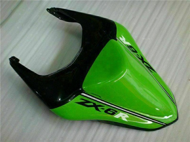 2007-2008 Kawasaki ZX6R Motorcycle Fairings - Green White Ninja Canada Websites