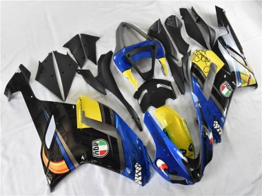 2007-2008 Kawasaki ZX6R Motorcycle Fairings - Blue Shark Canada Websites